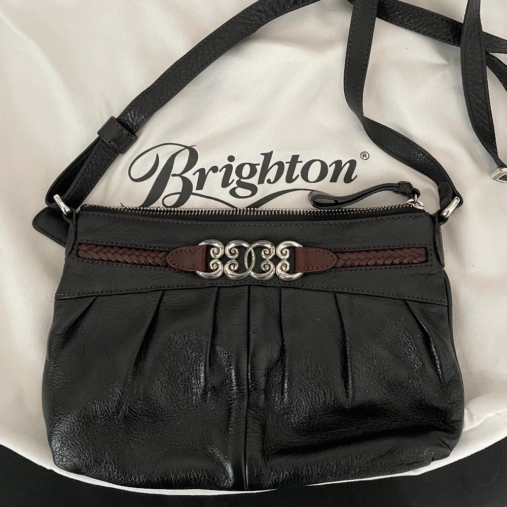 Vintage Brighton Leather Crossbody Bag